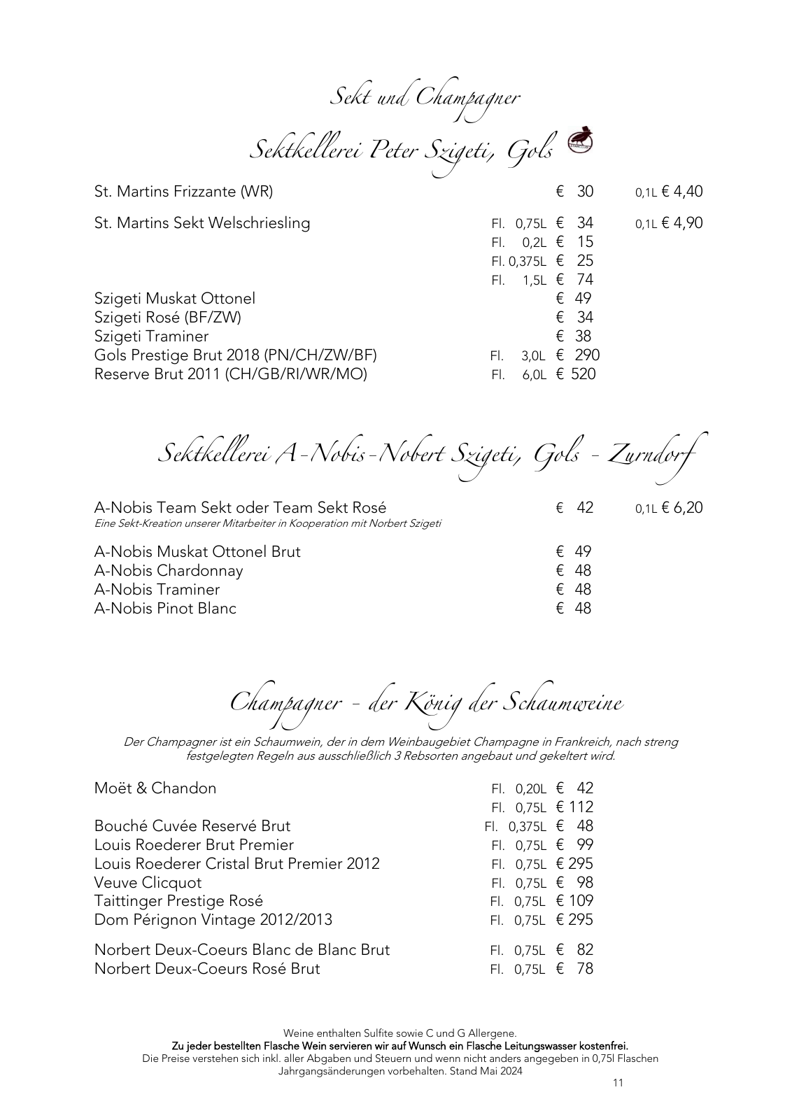 Vorschau Weinkarte 05/2024 Seite 11