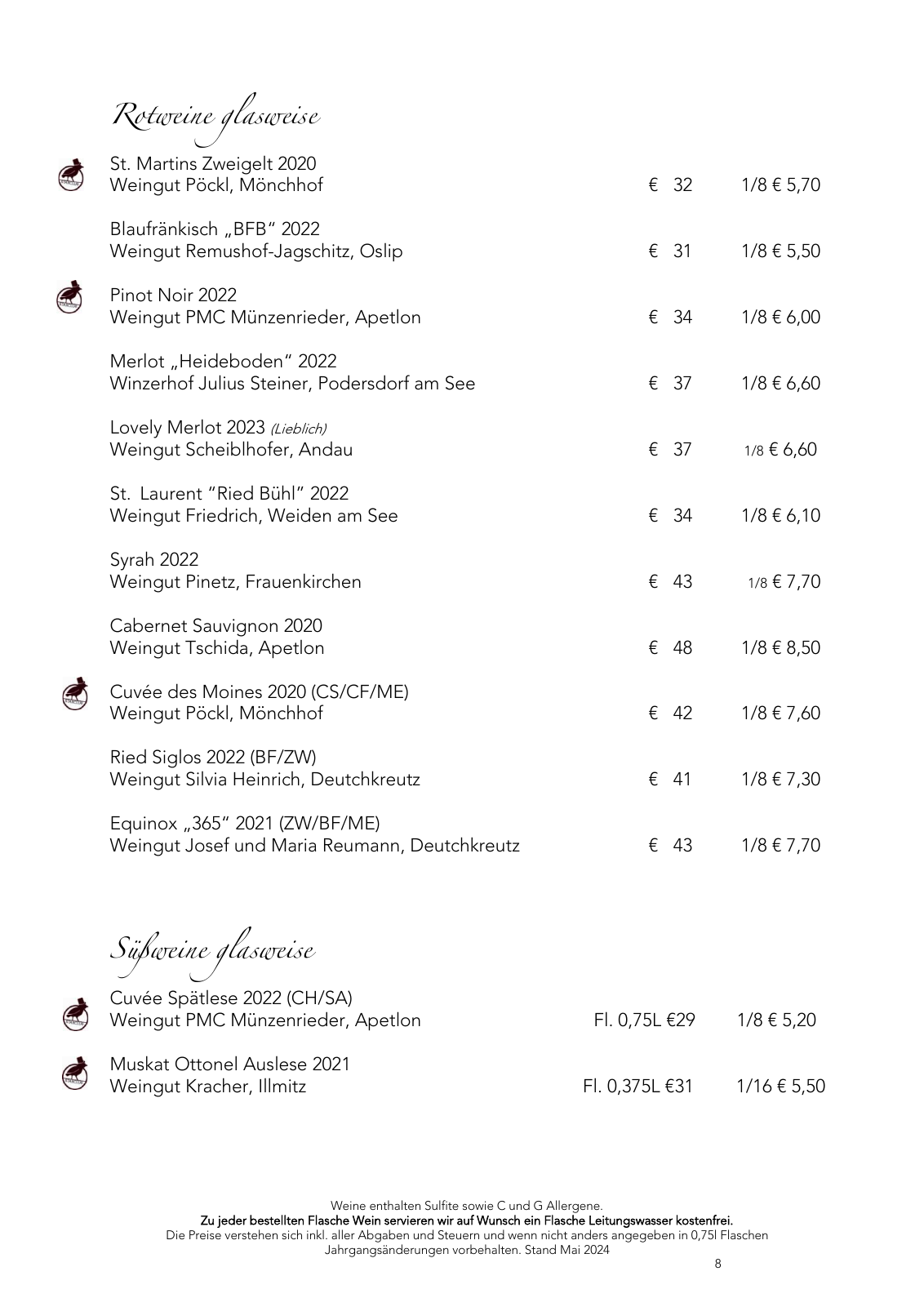 Vorschau Weinkarte 05/2024 Seite 8